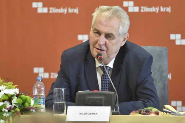 Prezident Miloš Zeman ve Zlíně.
