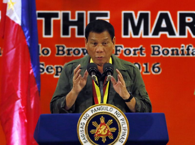 Filipínský prezident Rodrigo Duterte.