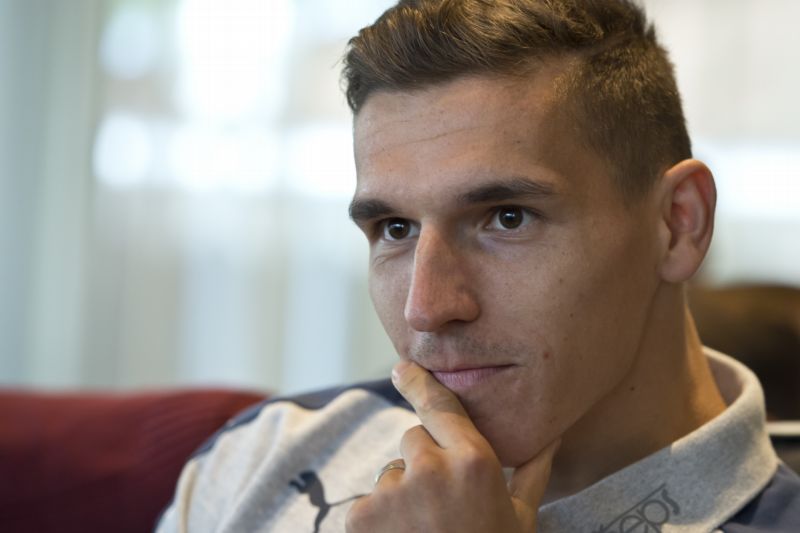 Záložník David Pavelka na reprezentačním srazu.
