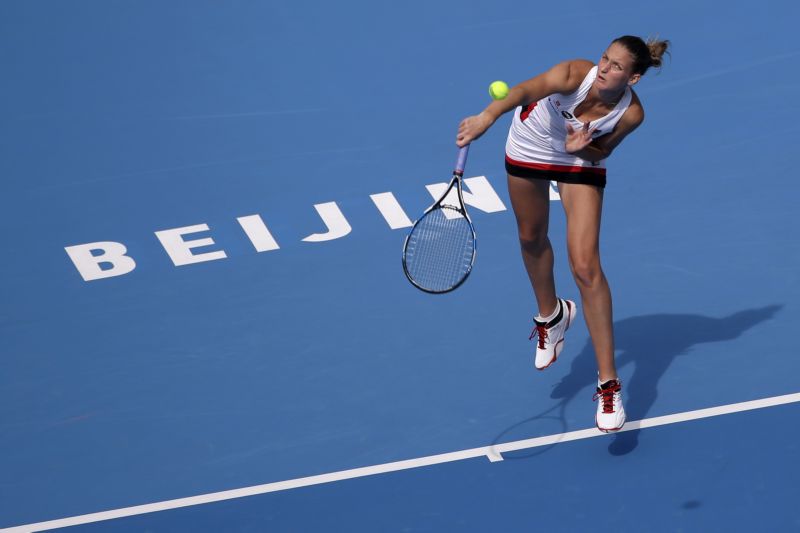 Karolína Plíšková se loučí s turnajem v Pekingu.