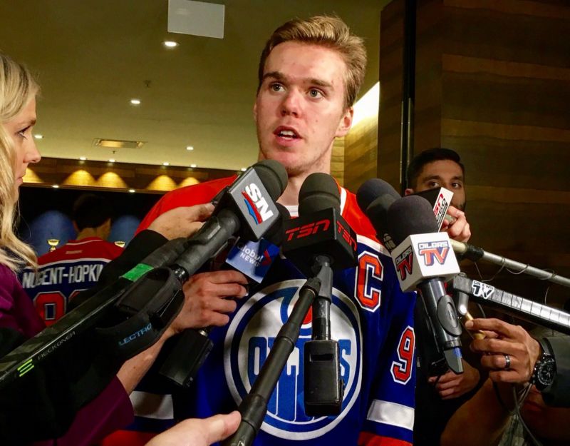 Nový kapitán Edmontonu Oilers Connor McDavid.