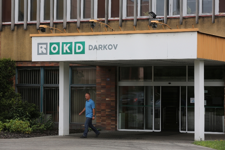 Sídlo těžební společnosti OKD v Karviné.
