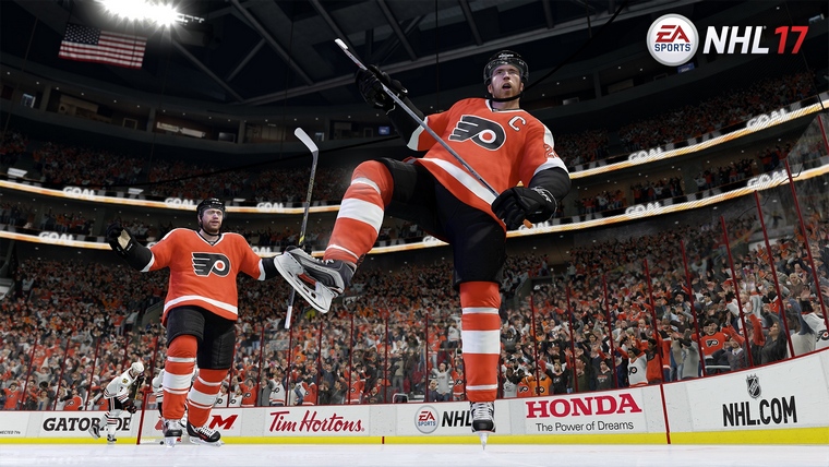 Momentka z NHL 17.