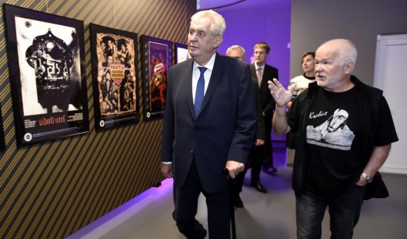 Prezident Miloš Zeman ve Zlíně. 