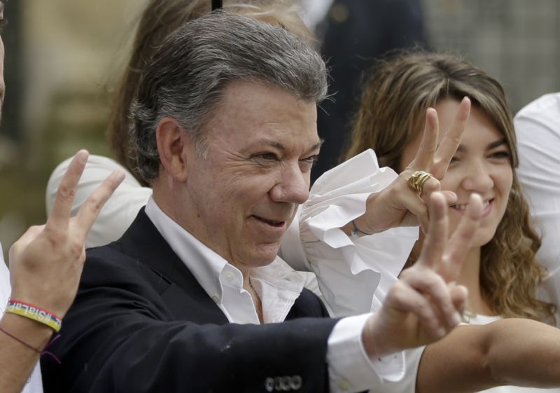 Kolumbijský prezident Juan Manuel Santos.