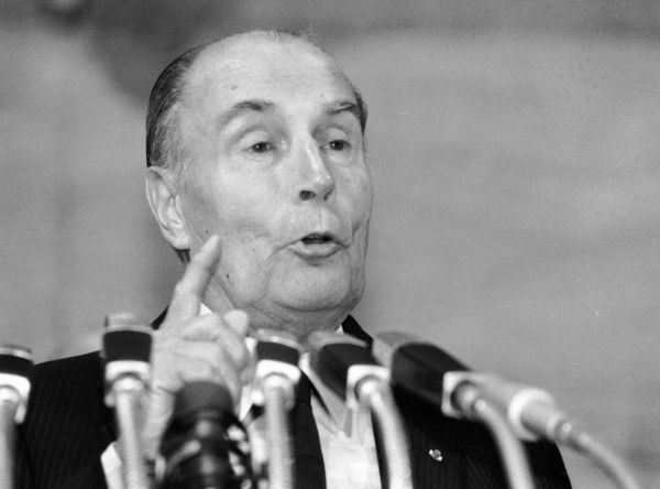 Francouzský exprezident François Mitterrand.