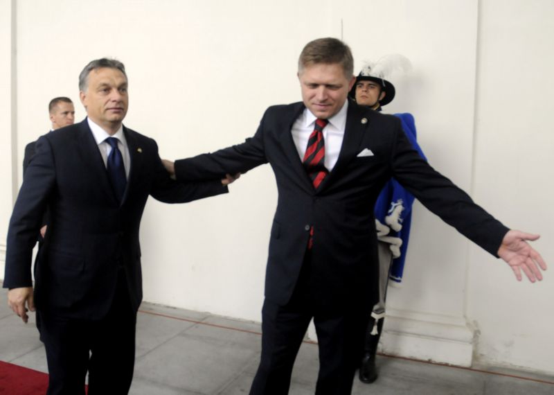 Viktor Orbán a Robert Fico.