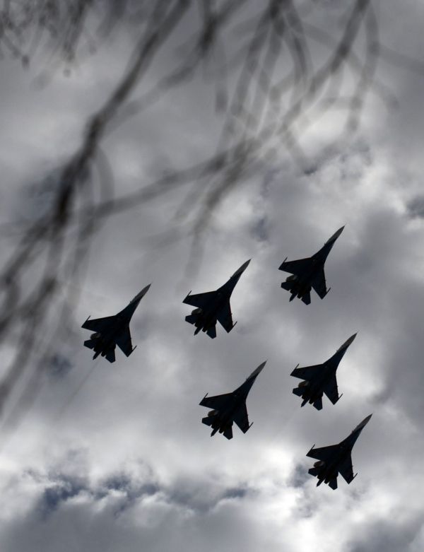 Podle Ruska stíhací letouny Su-27 absolvovaly pouze cvičné lety.