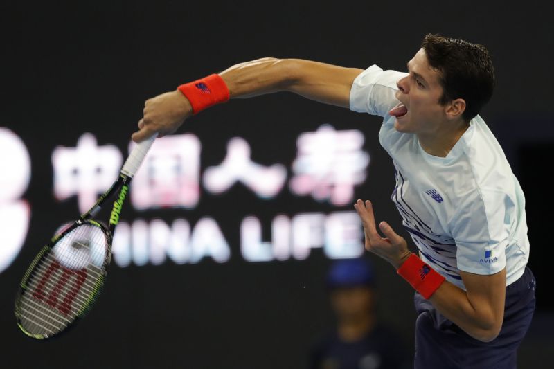Kanadský tenista Milos Raonic.