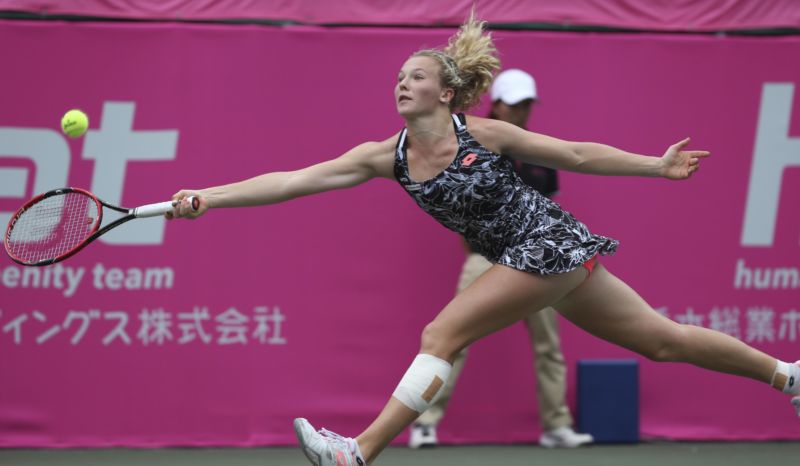 Kateřina Siniaková na asijském turné.