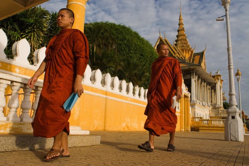 Chrámový komplex Angkor Wat, Phnompenh.