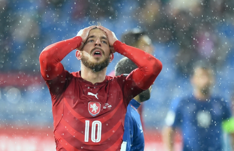 Jiří Skalák po jedné ze zmařených šancí.
