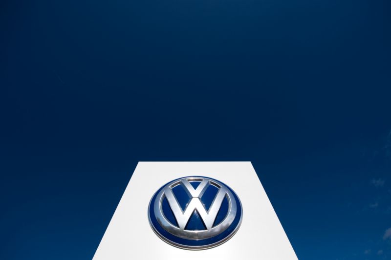 Logo automobilky Volkswagen.