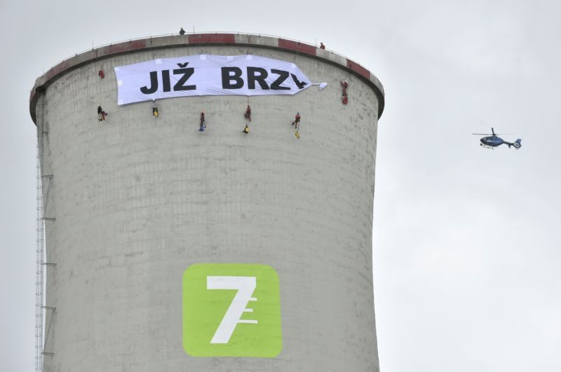 Záběr z Chvaletic. 