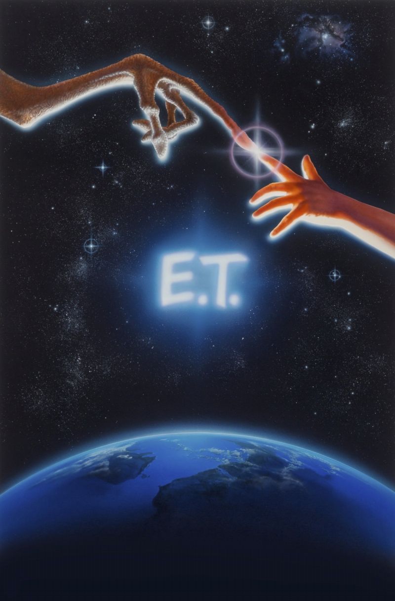 Nákres plakátu k filmu E.T. - Mimozemšťan. Nákres plakátu k filmu E.T. - Mimozemšťan.