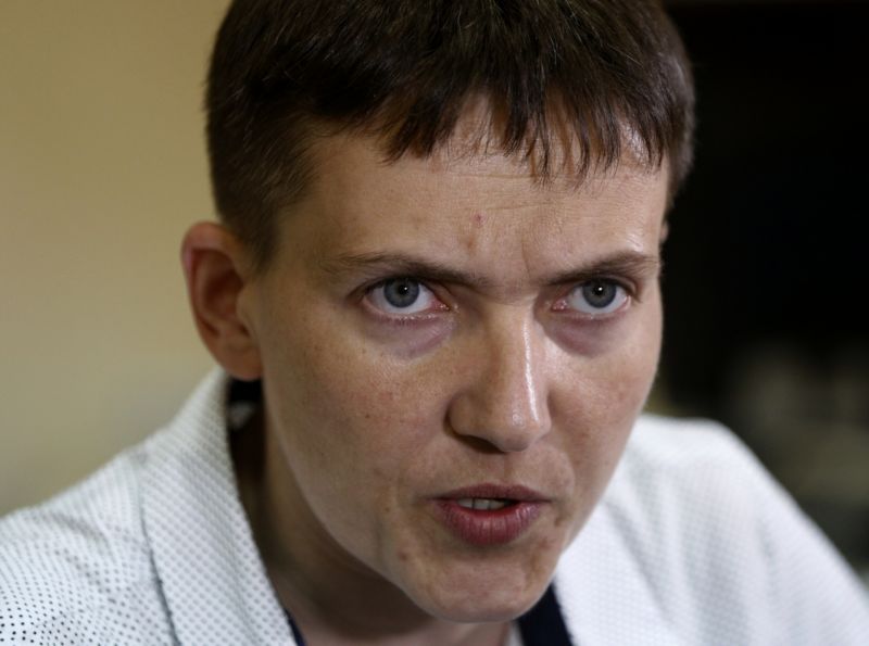 Ukrajinská poslankyně Nadija Savčenková.