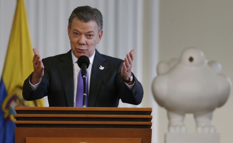 Kolumbijský prezident Juan Manuel Santos.