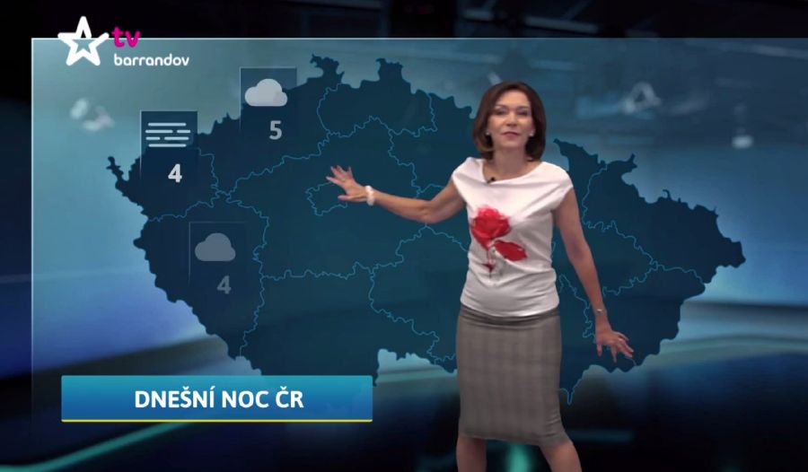 Moderátorka Michaela Dolinová. Moderátorka Michaela Dolinová.