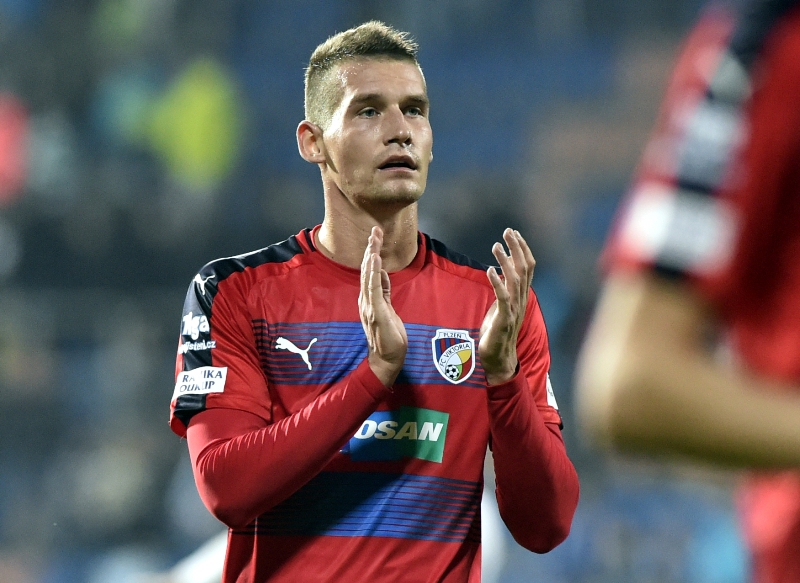 Lukáš Hejda vsítil jedinou branku utkání se Slováckem a Viktoria remizovala 1:1.