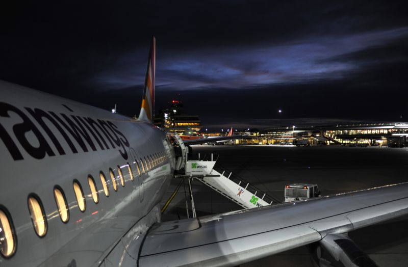 Letadlo společnosti Germanwings. Letadlo společnosti Germanwings.