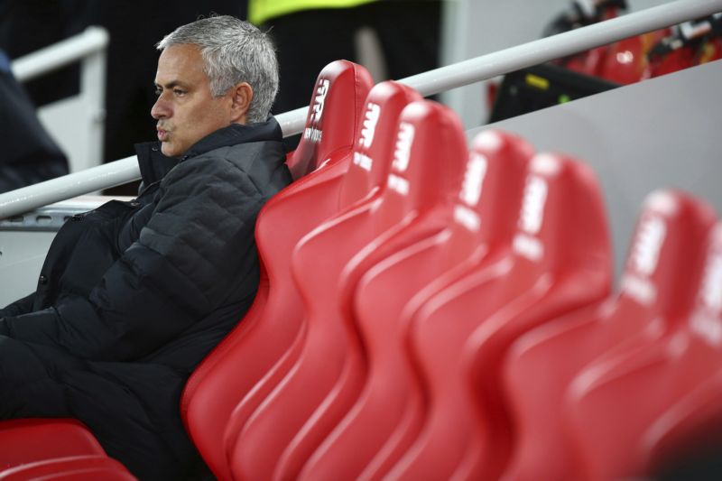 Trenér Manchesteru United José Mourinho.