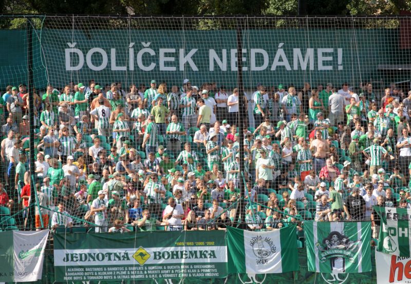 Stadion Ďolíček, domov vršovických Bohemians.