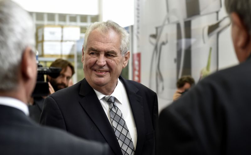 Prezident republiky Miloš Zeman.