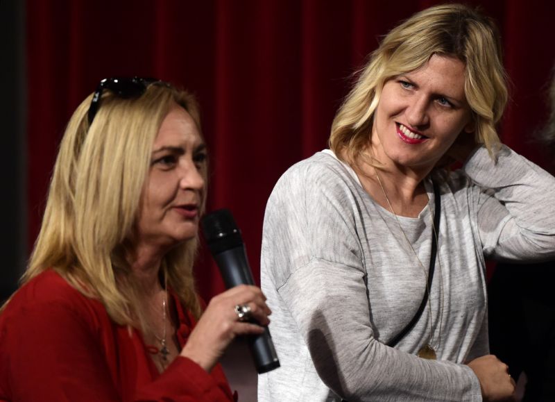 Režisérka Krystyna Krauzeová a producentka filmu Hana Třeštíková.