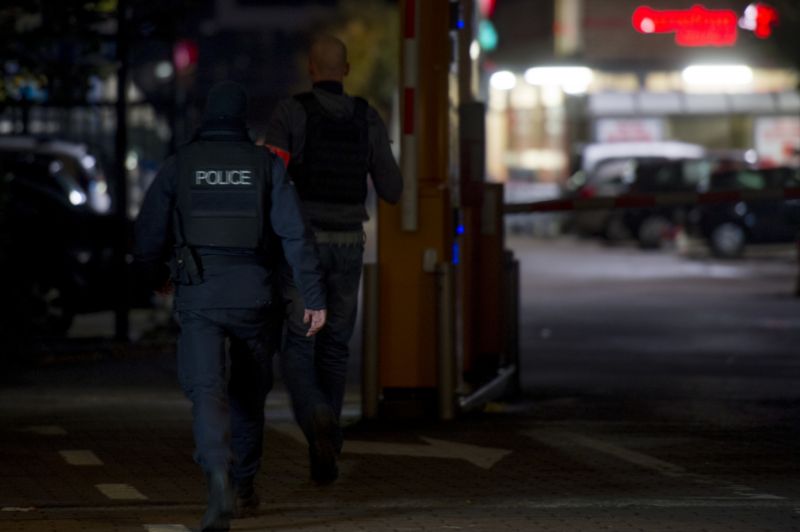 Policisté na místě zásahu.