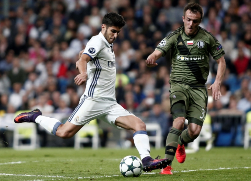 Real Madrid porazil Legii Varšava 5:1.