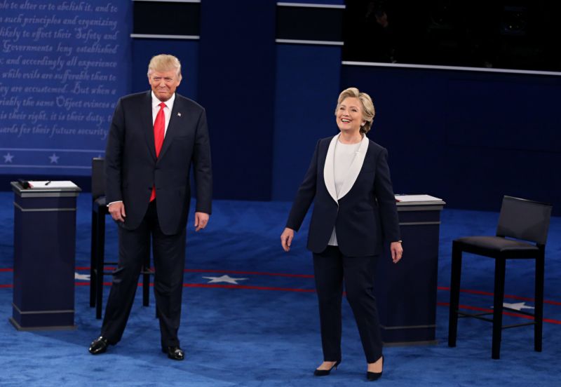 Donald Trump a Hillary Clintonová. 