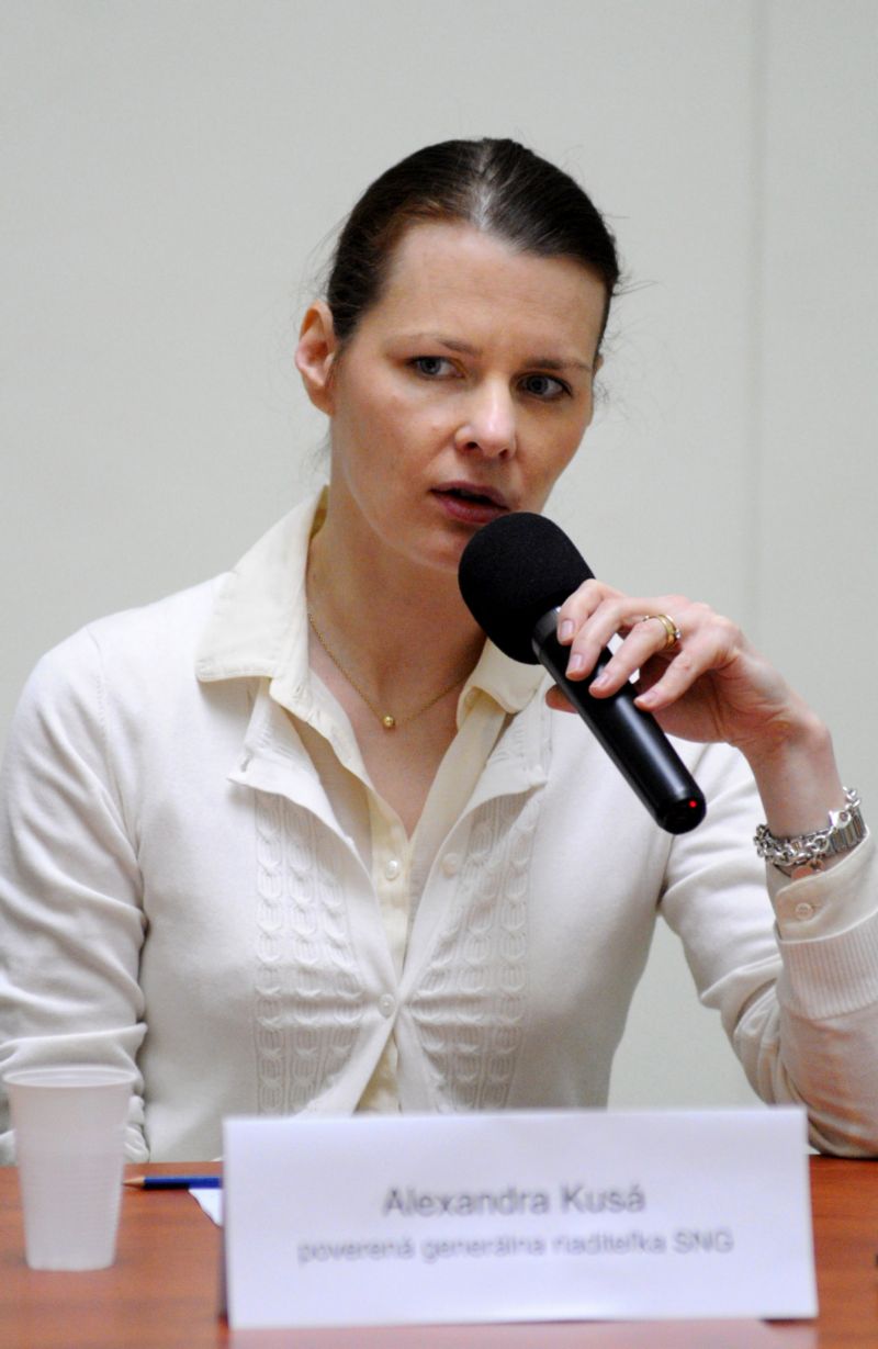 Ředitelka SNG Alexandra Kusá.