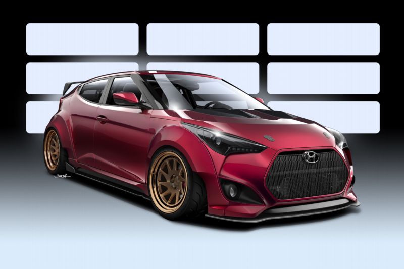 Studie Gurnade Veloster Concept vychází z agresivního vzhledu modelu Veloster.