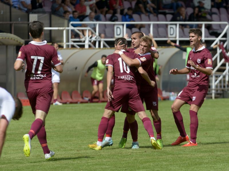 Mladí Sparťané slaví gól v Evropských pohárech Mladí Sparťané slaví gól v Evropských pohárech
