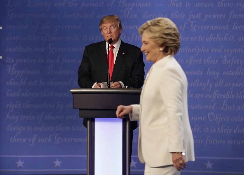 Donald Trump a Hillary Clintonová. 
