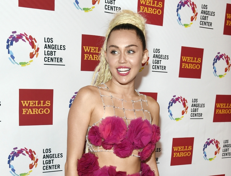 Zpěvačka Miley Cyrus.