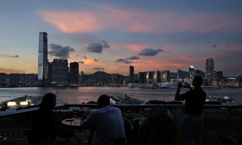 Panorama Hongkongu. 