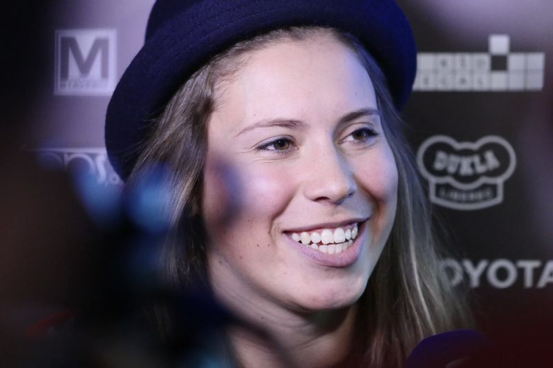 Eva Samková na tiskové konferenci ke startu nové sezony.