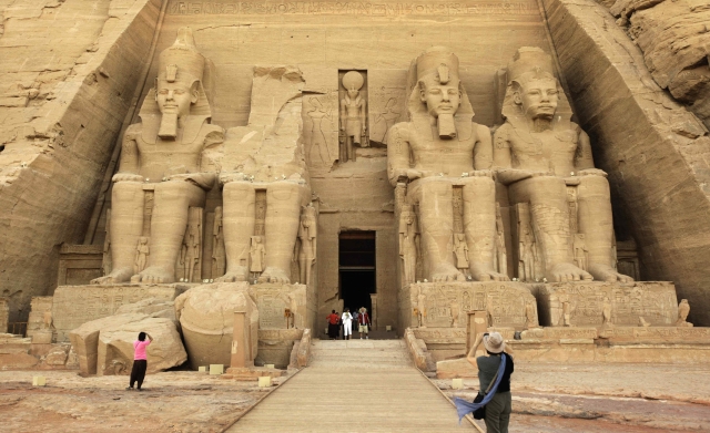 Chrám Abú Simbel.