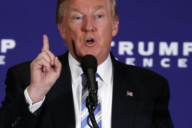 Donald Trump v Gettysburgu.