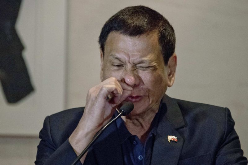 Filipínský prezident Rodrigo Duterte. Filipínský prezident Rodrigo Duterte.