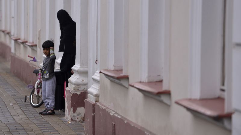 Členové muslimské komunity v Teplicích.