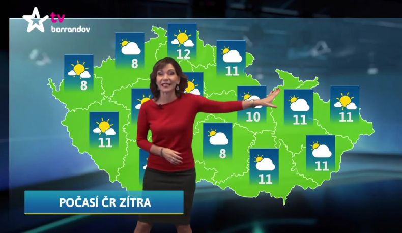 Moderátorka Michaela Dolinová. Moderátorka Michaela Dolinová.