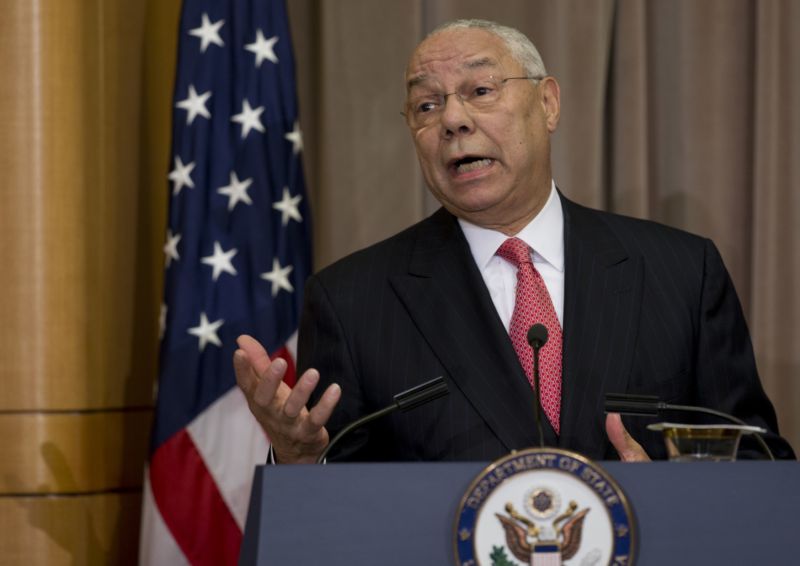Bývalý americký ministr zahraničních věcí Colin Powell.