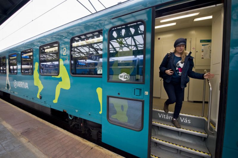 Vlak společnosti Arriva.