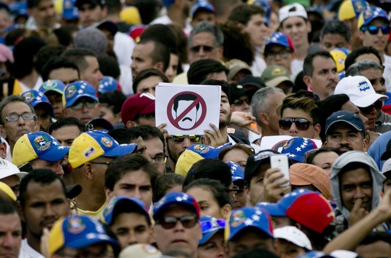 Protesty ve Venezuele. 