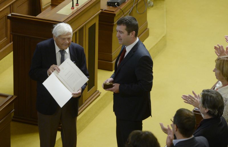Jiří Brady (vlevo) a předseda Poslanecké sněmovny Jan Hamáček.
