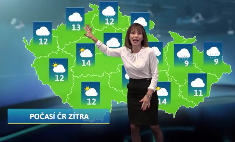 Moderátorka Michaela Dolinová. Moderátorka Michaela Dolinová.