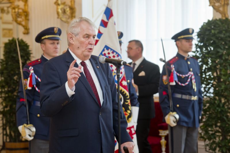 Prezident republiky Miloš Zeman.