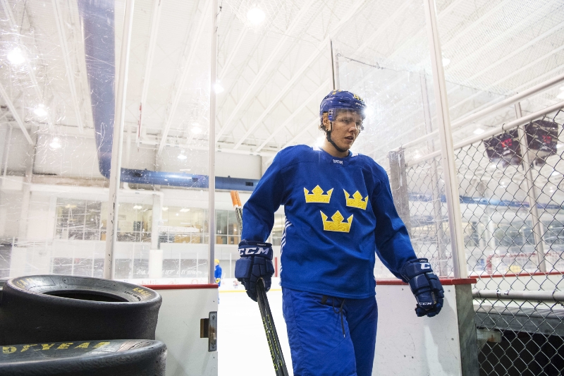 Švédský obránce Hampus Lindholm.